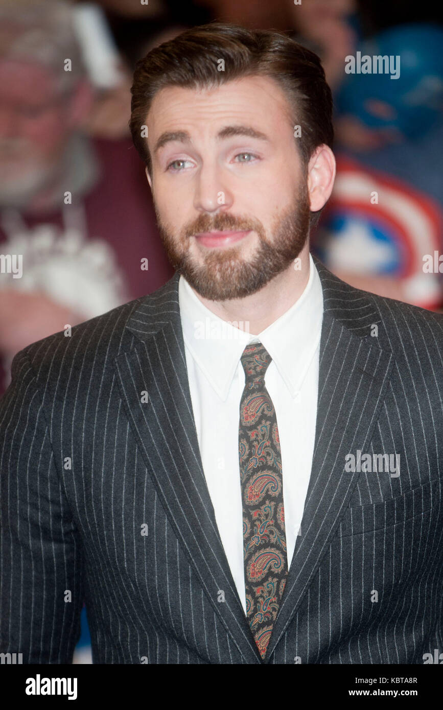 CHRIS EVANS au UK Film Premiere de 'Captain America : The Winter Soldier' au centre commercial Westfield London le 20 mars 2014 à Londres, EnglanPhoto par Brian Jordan Banque D'Images