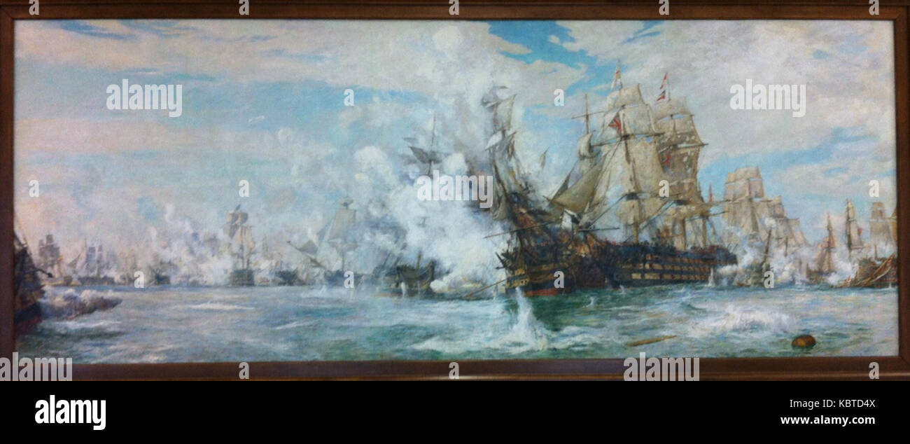 Bataille de Trafalgar par William Lionel Wyllie, la tour Juno, la BFC Halifax Nova Scotia Banque D'Images