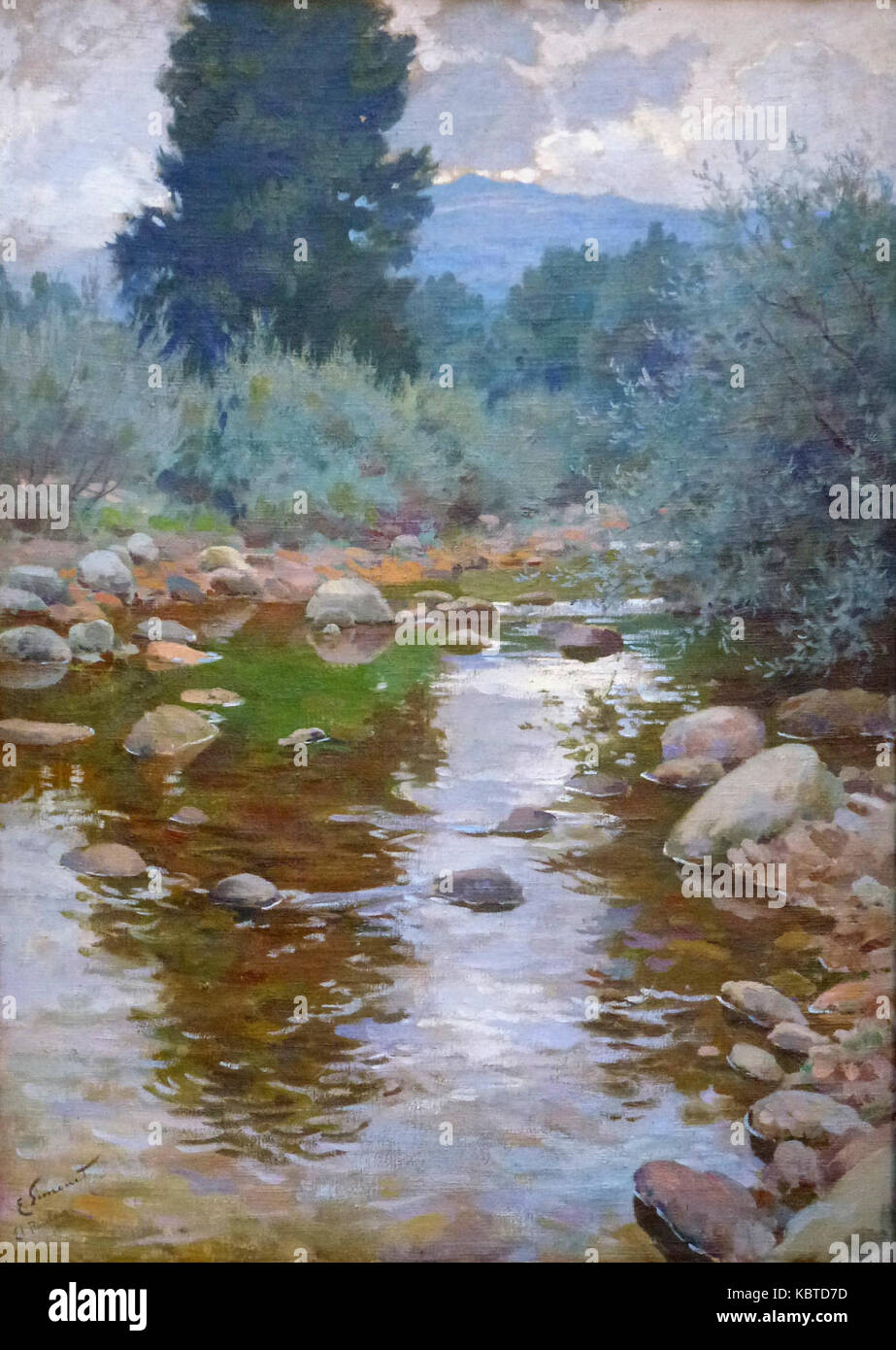 Enrique Simonet Paisaje de El Paular 1921 Banque D'Images