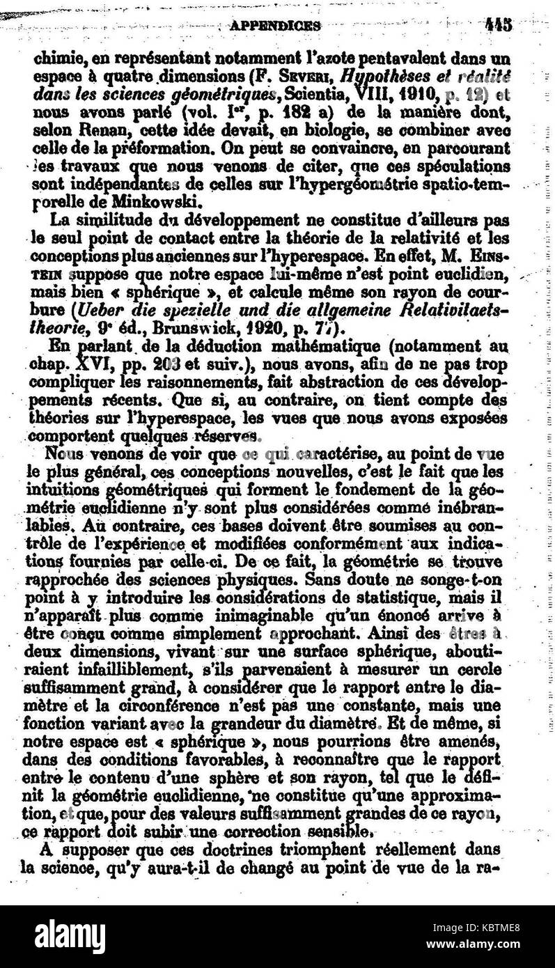 De l'explication dans les sciences II, 443 Banque D'Images