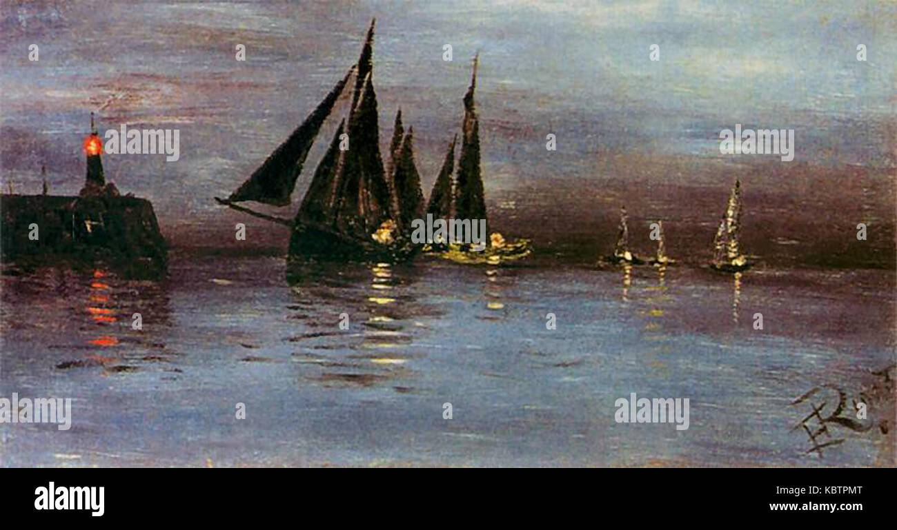 Ferdynand Ruszczyc. Latarnia morska Banque D'Images