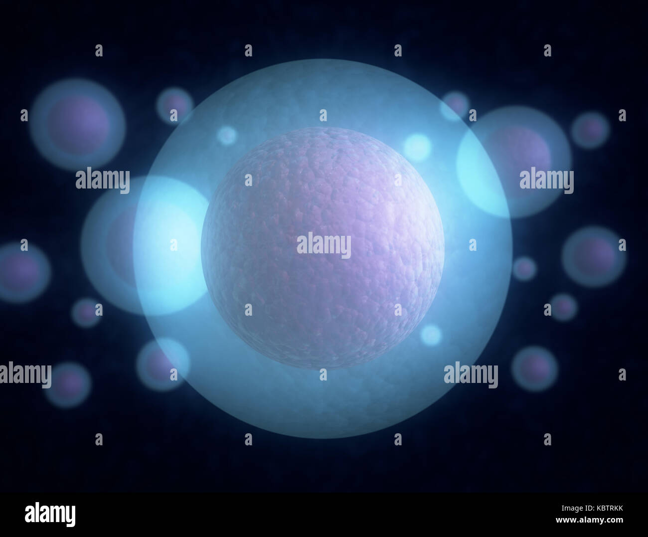 Les cellules souches embryonnaires 3d illustration Banque D'Images