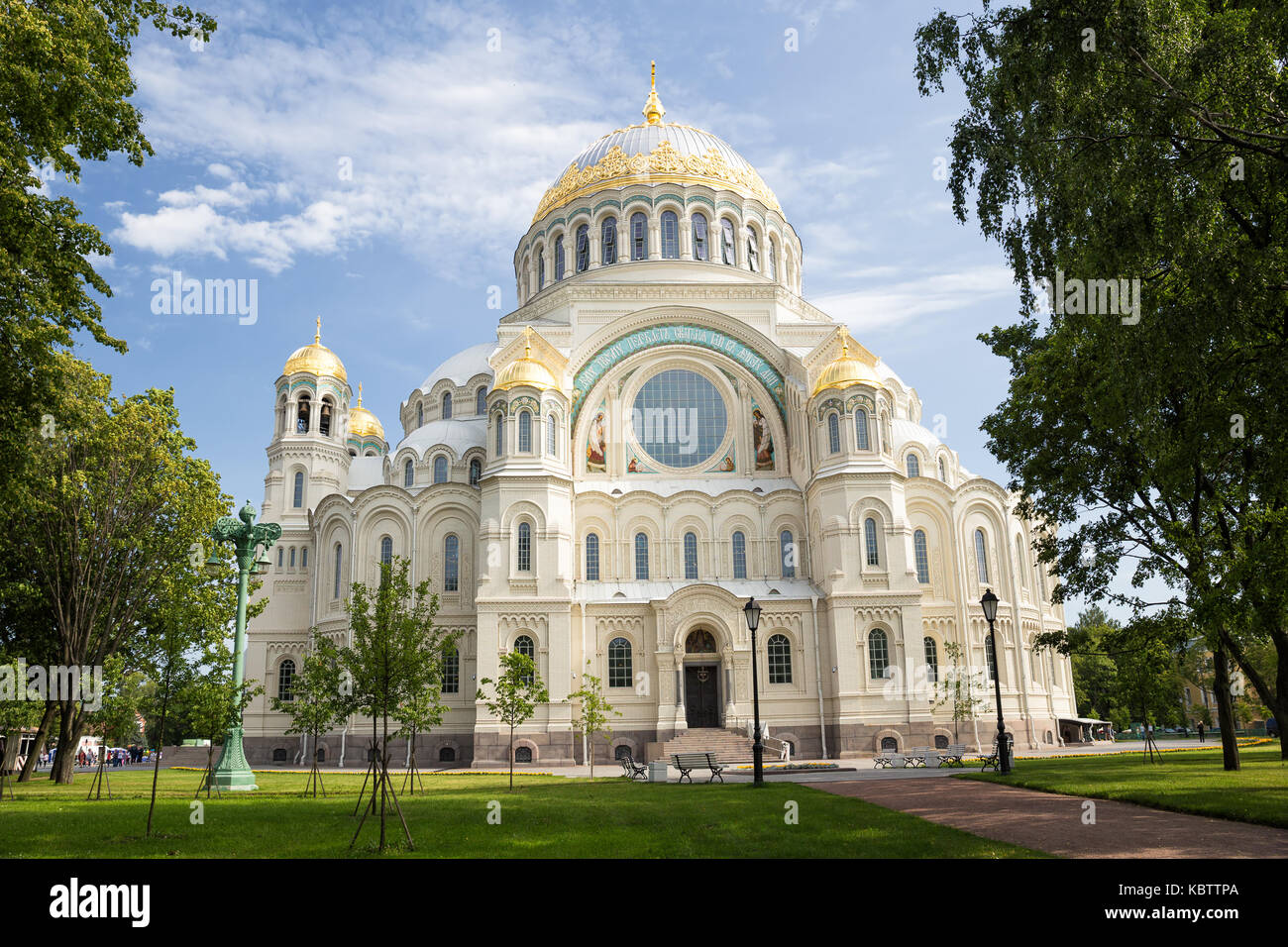 Cathédrale navale de Saint Nicolas à cronstadt, st.-Petersburg, Russie Banque D'Images