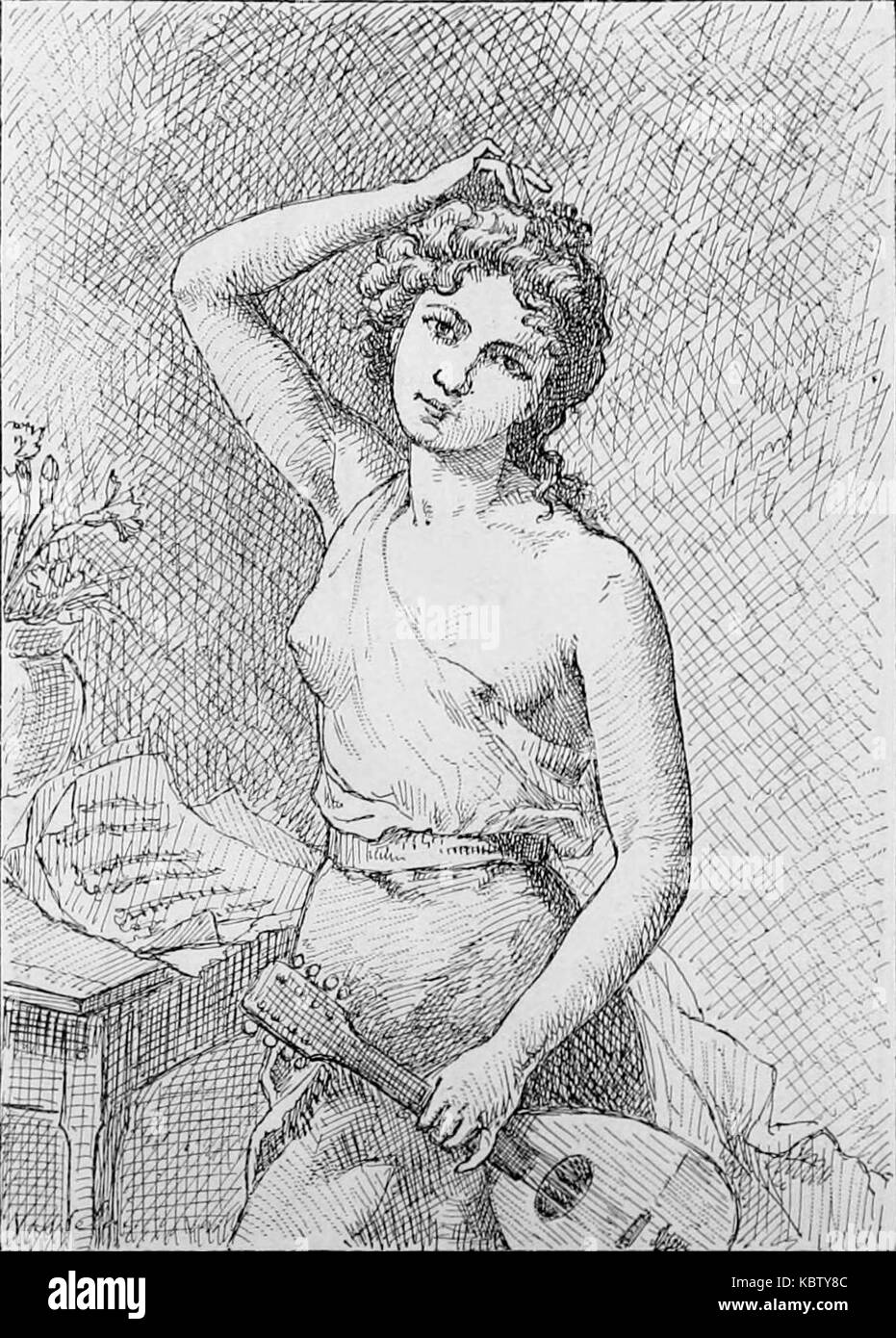 Marius Vasselon Une cigale Banque D'Images