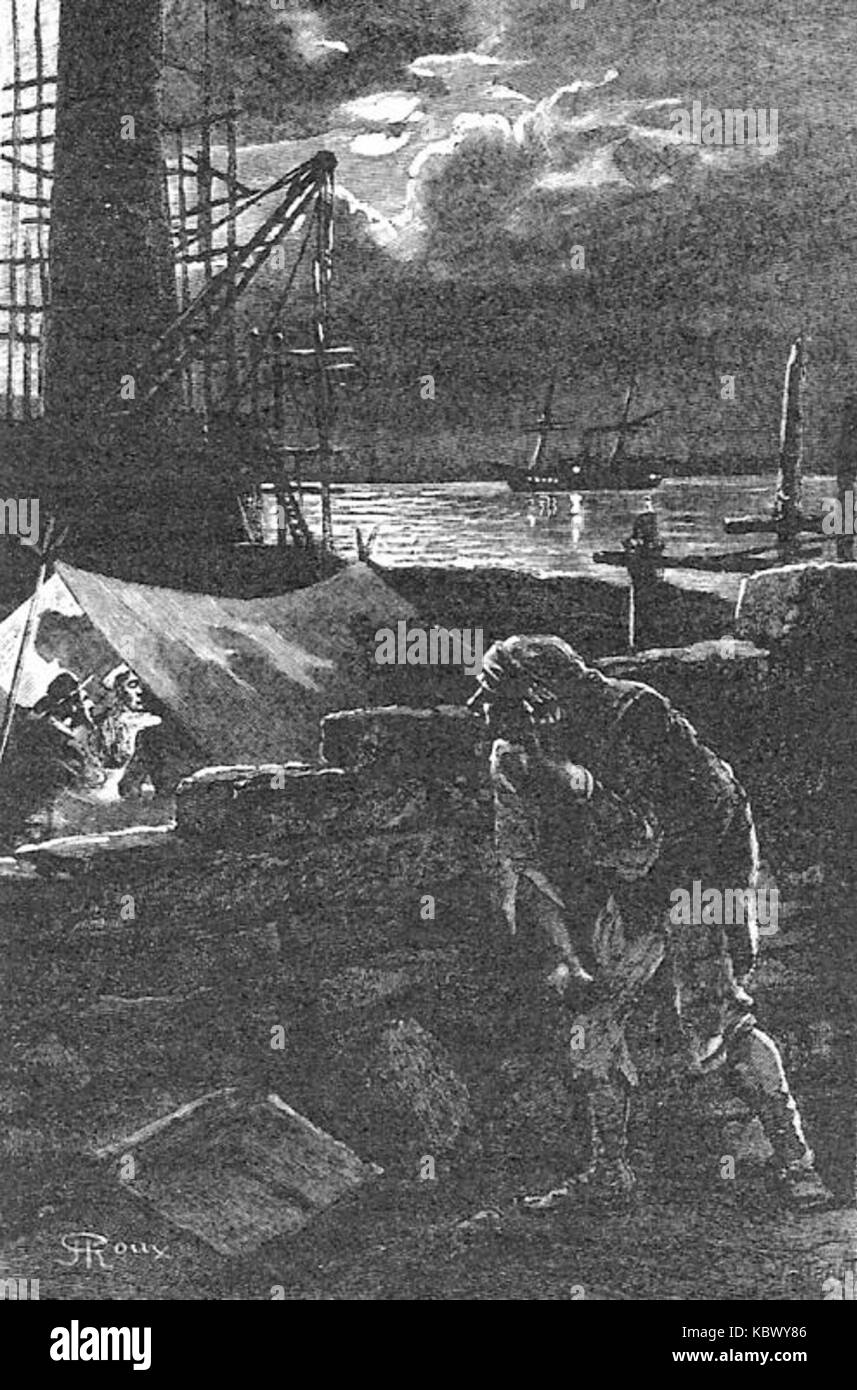 "Le phare du Bout du Monde' par George Roux 11 Banque D'Images