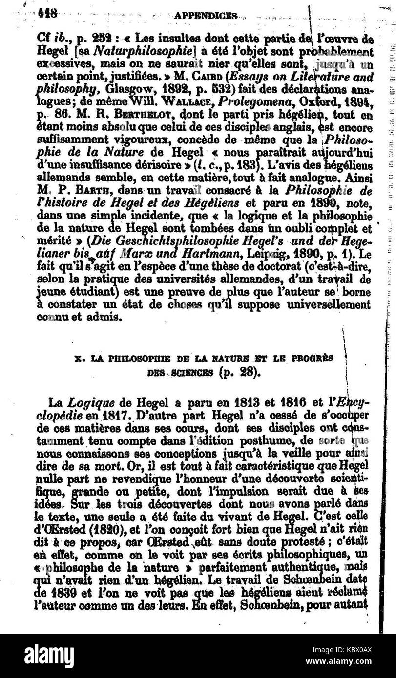 De l'explication dans les sciences II, 416 Banque D'Images