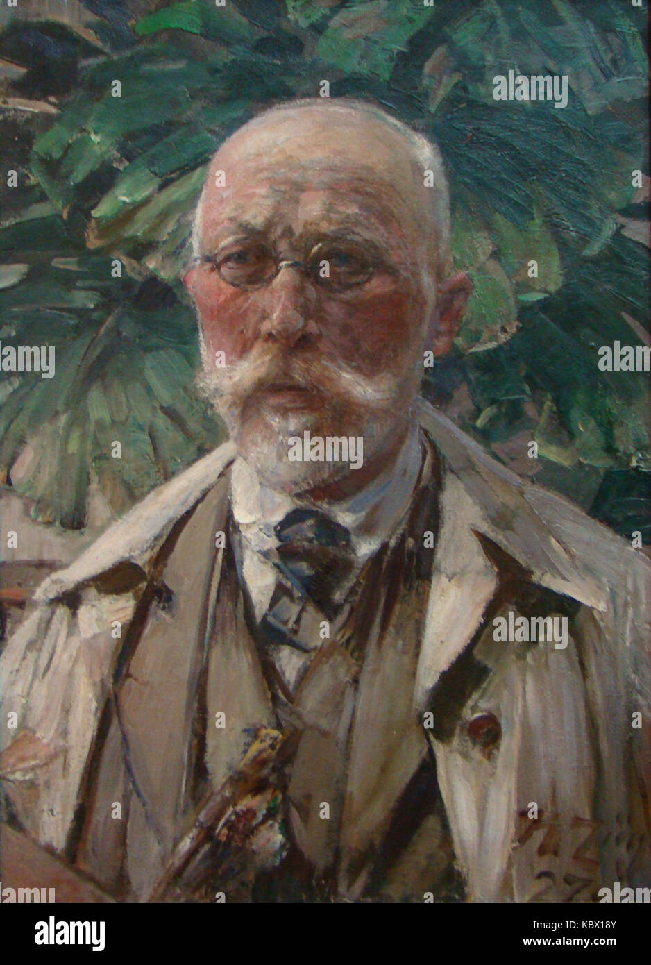 H v zuegel selbstbildn1927 Banque D'Images