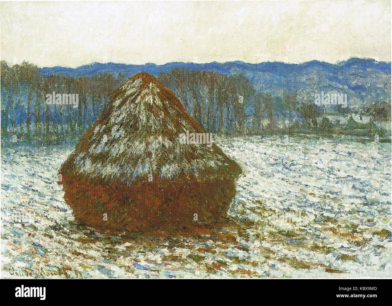 1283 Wheatstack, 1890, 91 x 65,6 cm, 92 25 13 16 36 x 14 in., l'Art Institute de Chicago Banque D'Images