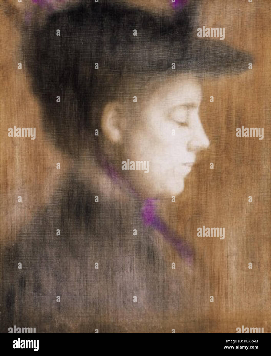 « Rippl Woman in Paris with Purple Scarf » fait probablement référence à une représentation artistique d'une femme à Paris, capturant l'essence de la mode et de la scène artistique européenne du début du XXe siècle. L'image reflète le style et l'élégance de l'époque, avec un accent particulier sur la tenue vestimentaire de la femme. Banque D'Images