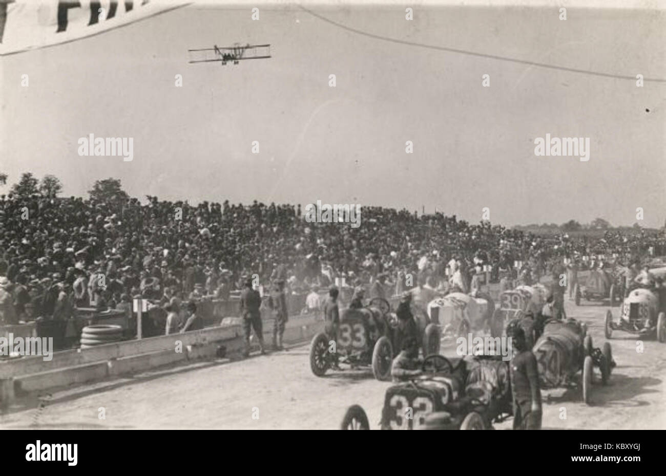 La couverture de l'avion du Grand Prix Race Milwaukee Banque D'Images