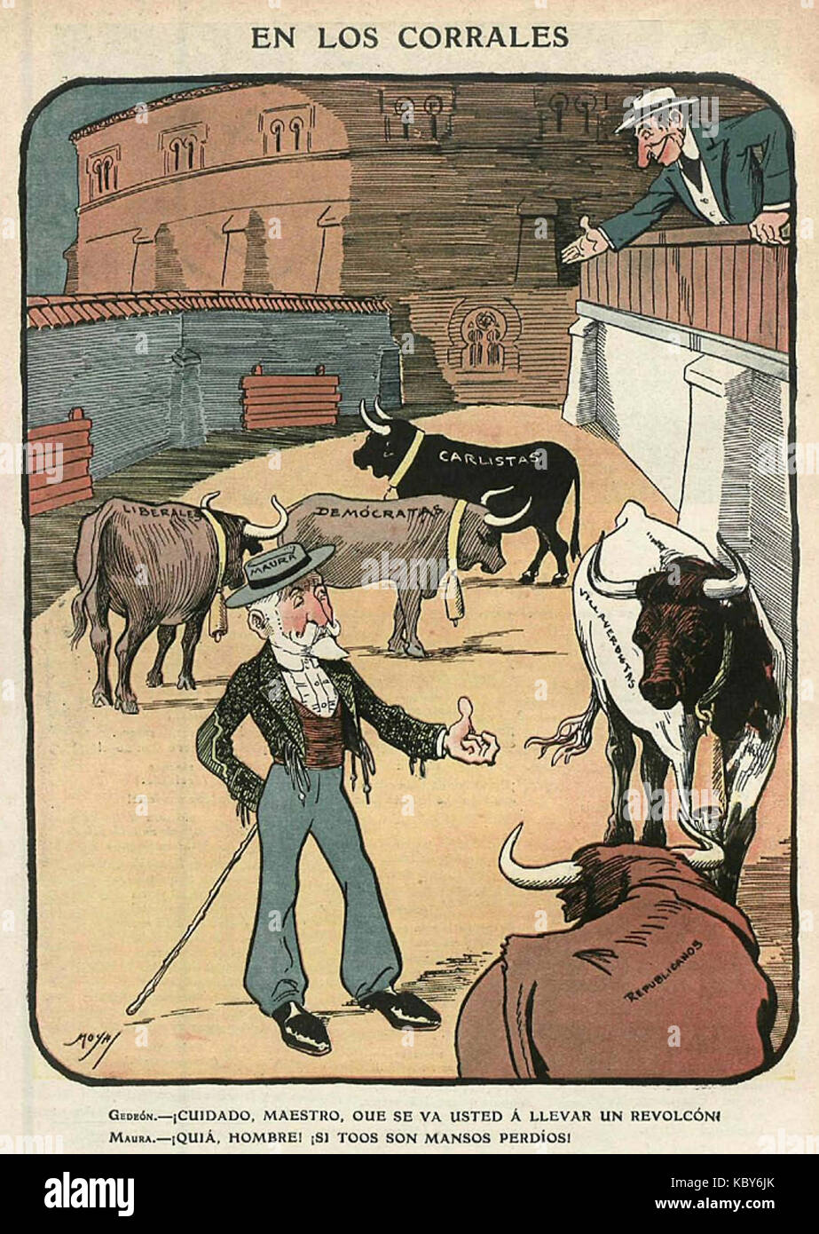 En los Corrales, de Moya Banque D'Images