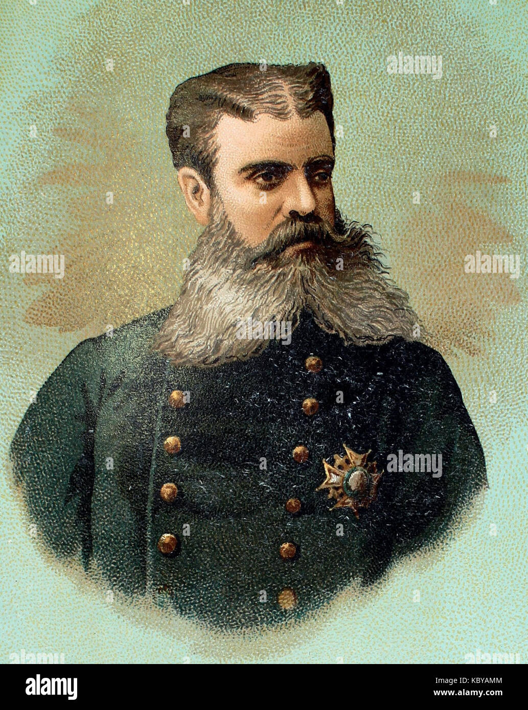 Antonio Dorregaray (Segunda parte de la Guerra Civil. Anales desde 1843 hasta el fallecimiento de Don Alfonso XII) (portrait) Banque D'Images