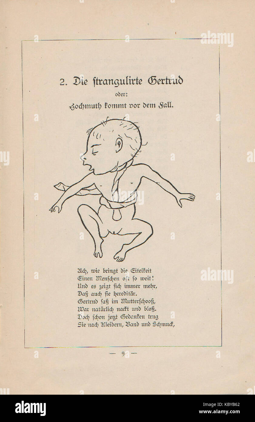 Die strangulirte Gertrud Banque D'Images