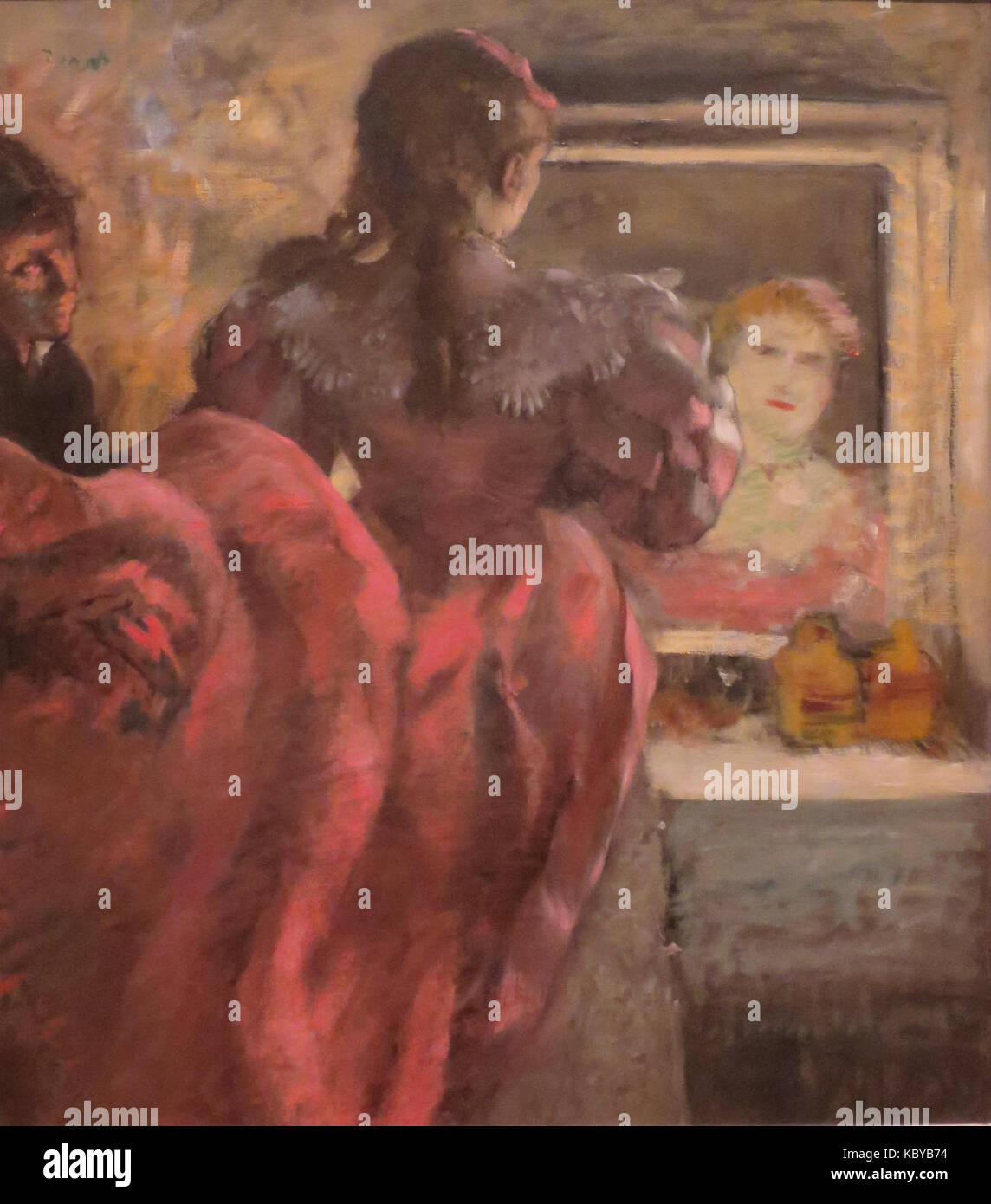 'Actrice dans sa loge" par Edgar Degas, Norton Simon Museum Banque D'Images