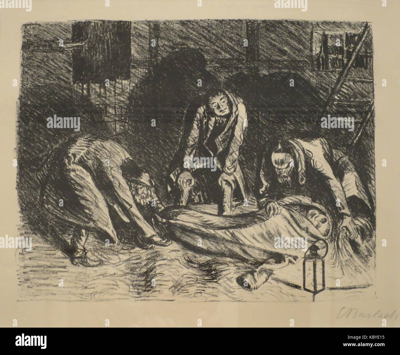 "Le parent pauvre", par Ernst Barlach, ch. En 1917, Honolulu Museum of Art, 13150 Banque D'Images