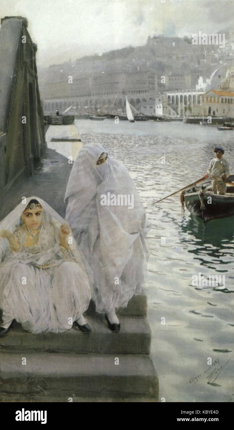 Zorn, dans le port d'Alger Banque D'Images