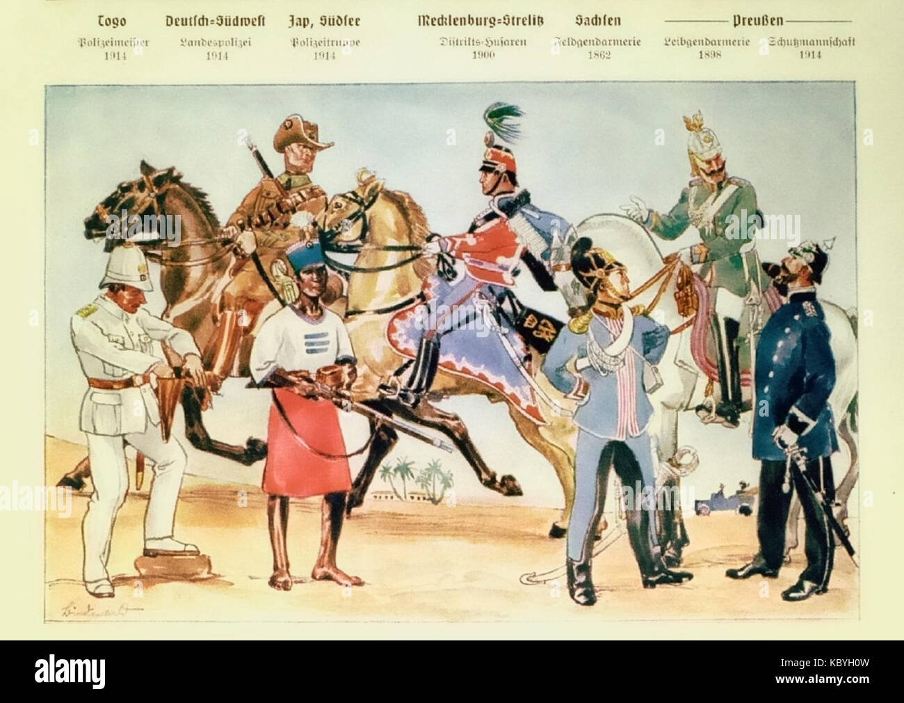 La police militaire allemande Banque D'Images