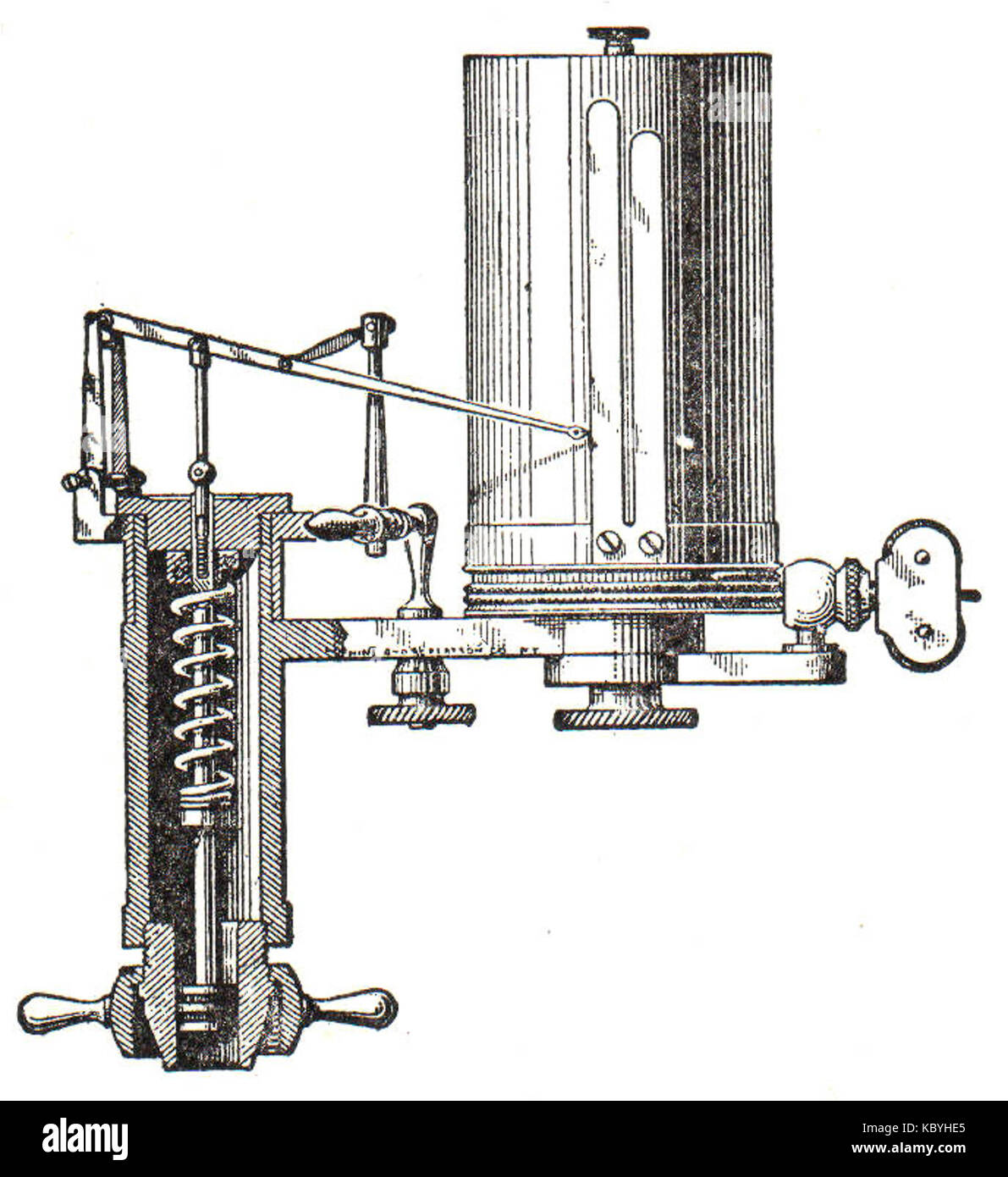 NSRW Indicateur d'un moteur à vapeur Banque D'Images