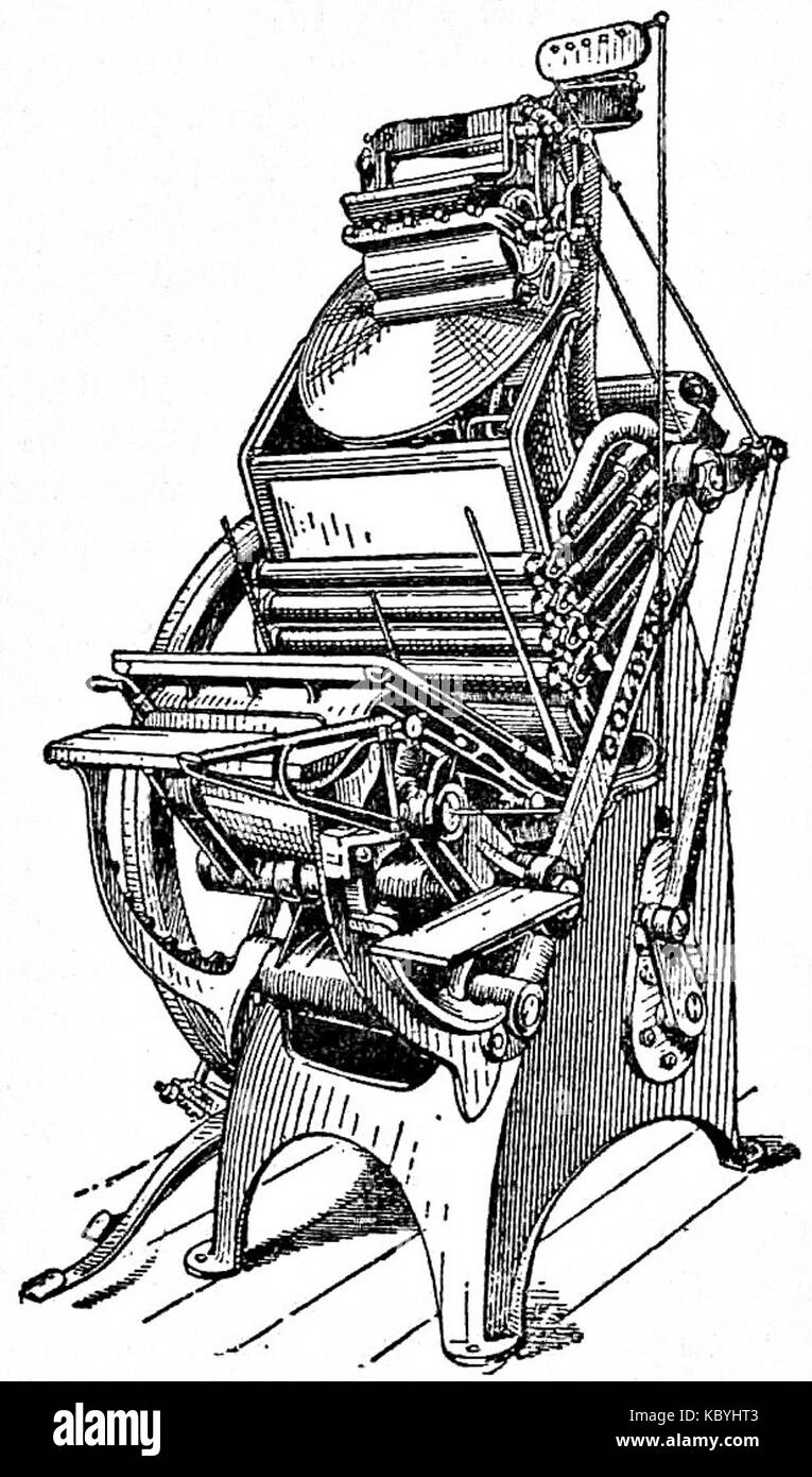 EB1911 Machine d'impression Golding Jobber Banque D'Images