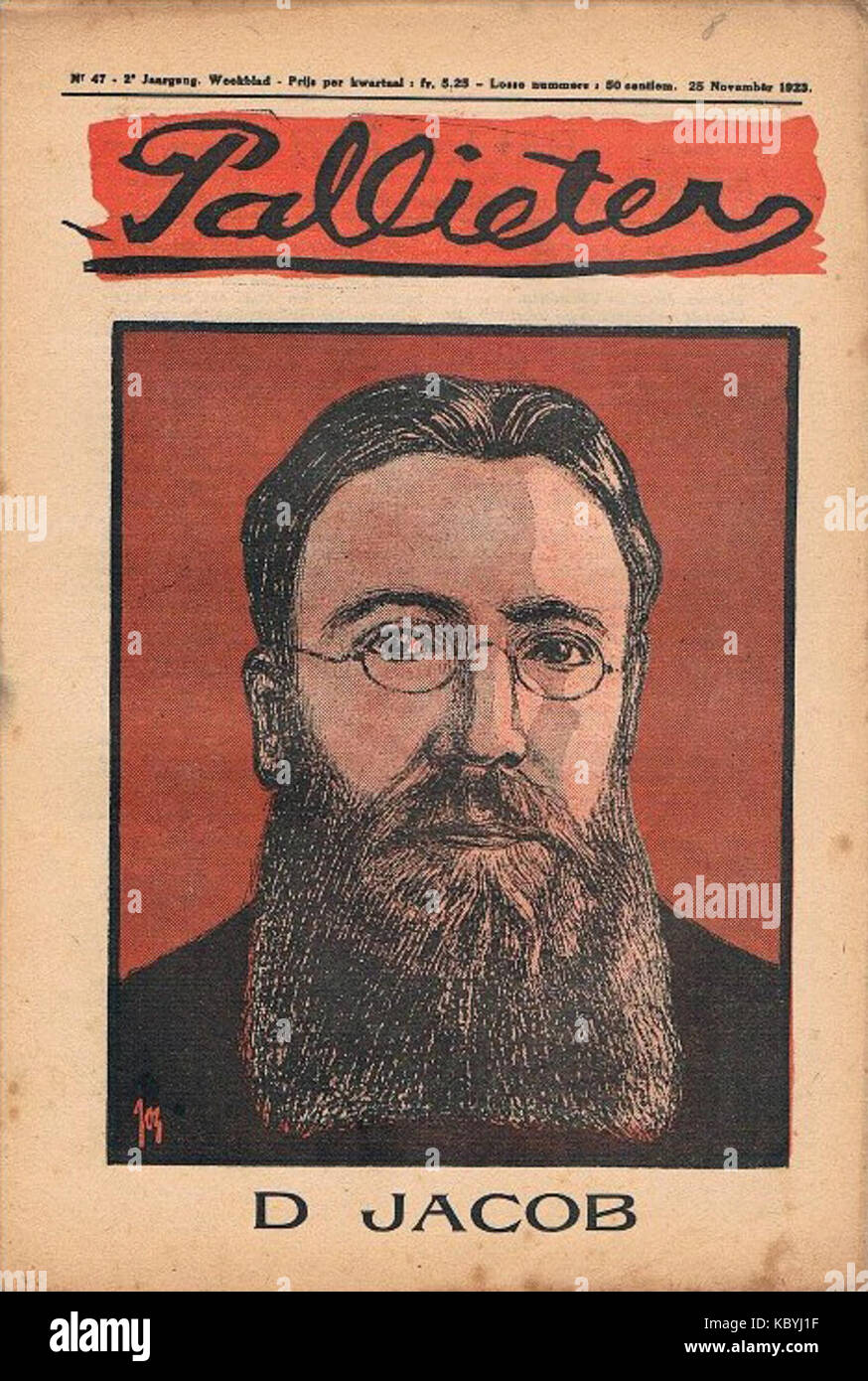 Weekblad Pallieter voorpagina 192347 d jacob Banque D'Images