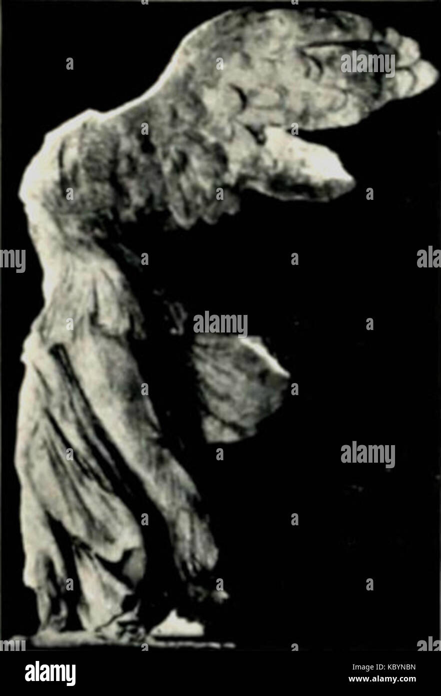 EB1911 Art grec Victoire ailée de Samothrace Banque D'Images