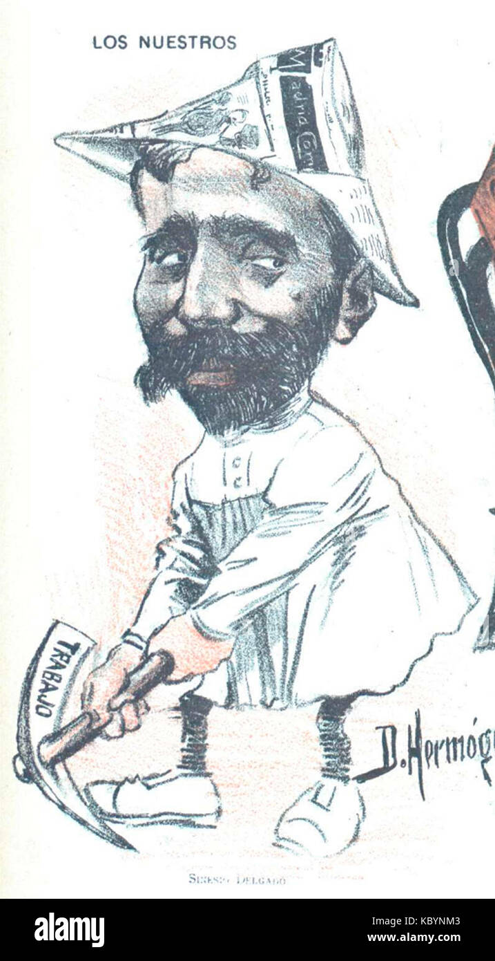 Sinesio Delgado, Don Quijote, 20 de junio de 1902 (portrait) Banque D'Images