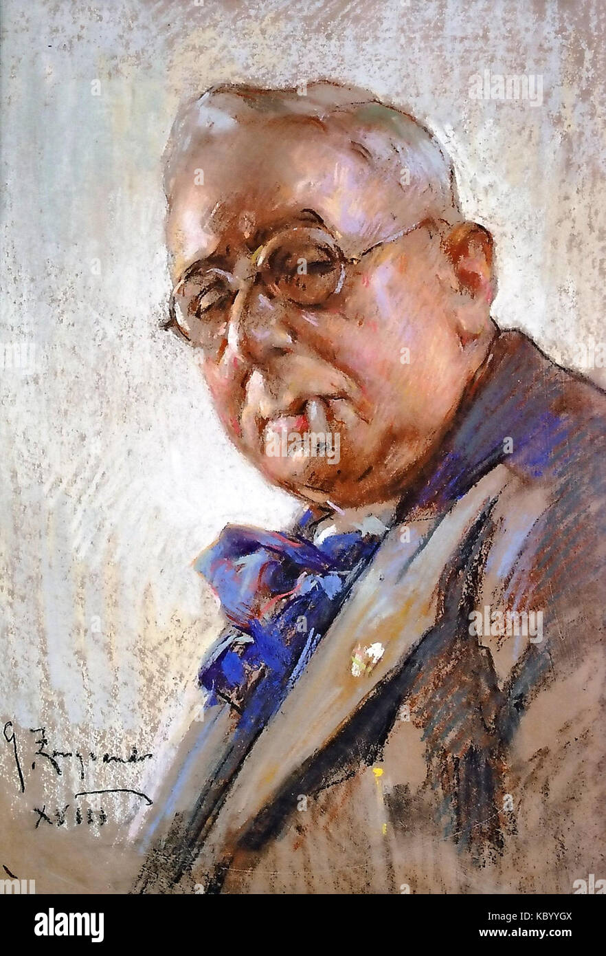 Giovanni Zangrando autoportrait Banque D'Images