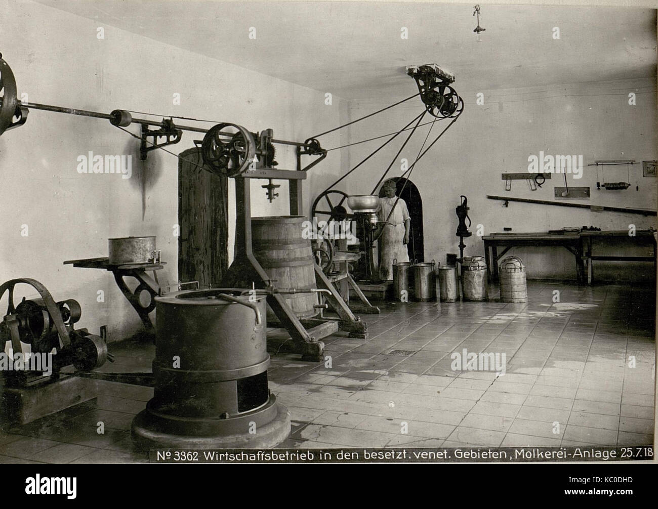 Dans Wirtschaftsbetrieb den besetzt.von.venet, Molkerei Anlage 25.7.18. BildID (15621274) Banque D'Images