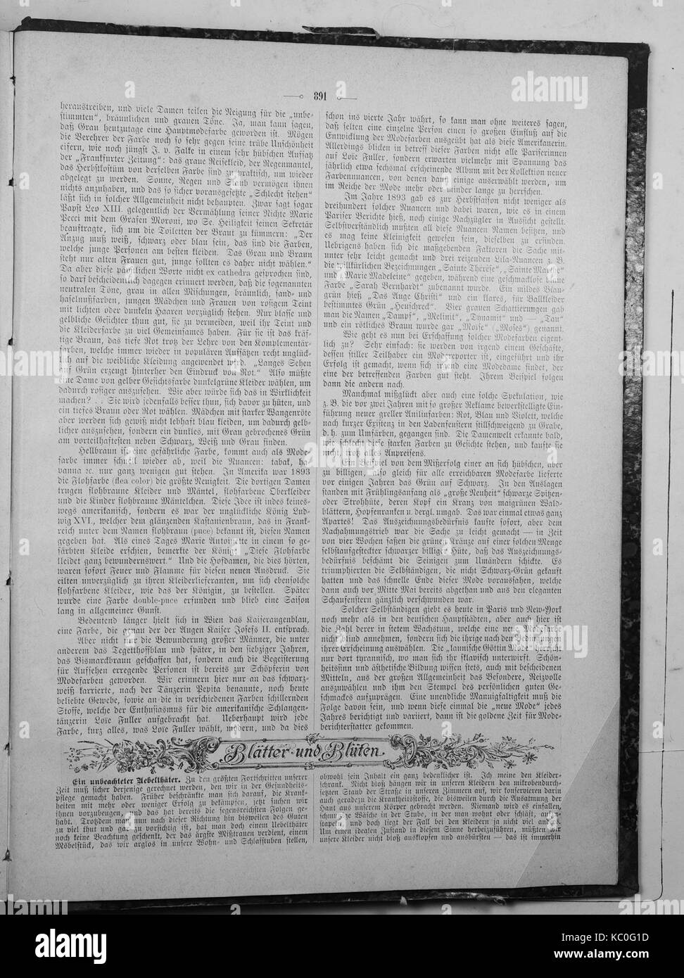 Le numéro de 1895 de 'Die Gartenlaube', un magazine allemand de premier plan, présente un large éventail d'articles sur des sujets culturels, la littérature et l'actualité. C'était une publication de premier plan pendant son temps en Allemagne, reflétant le climat intellectuel de l'époque. Banque D'Images