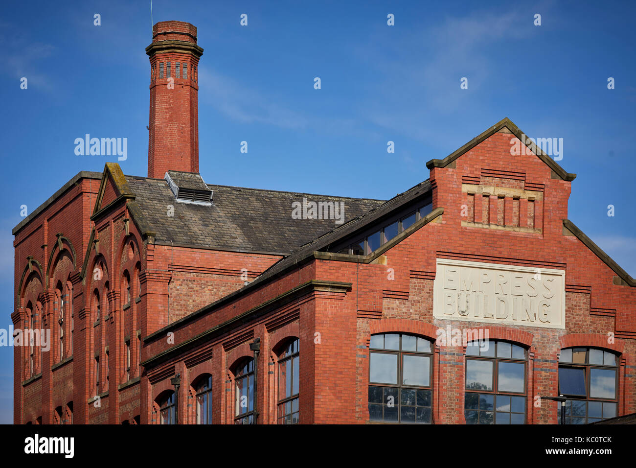 Centre d'affaires de l'Impératrice, Chester Road, Stretford, Manchester, anciennement Brasserie Empress Banque D'Images