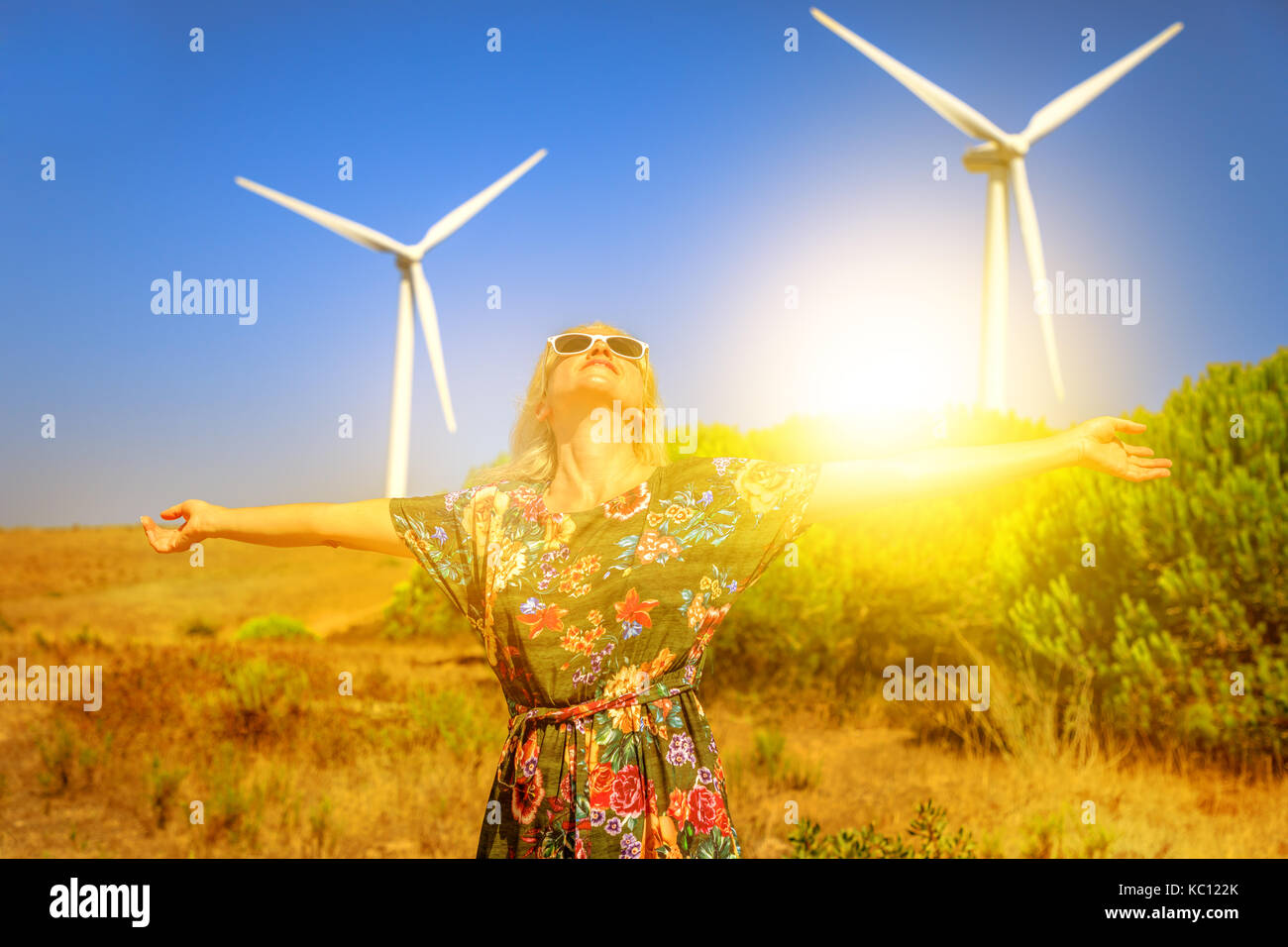 Concept d'énergie de remplacement Banque D'Images