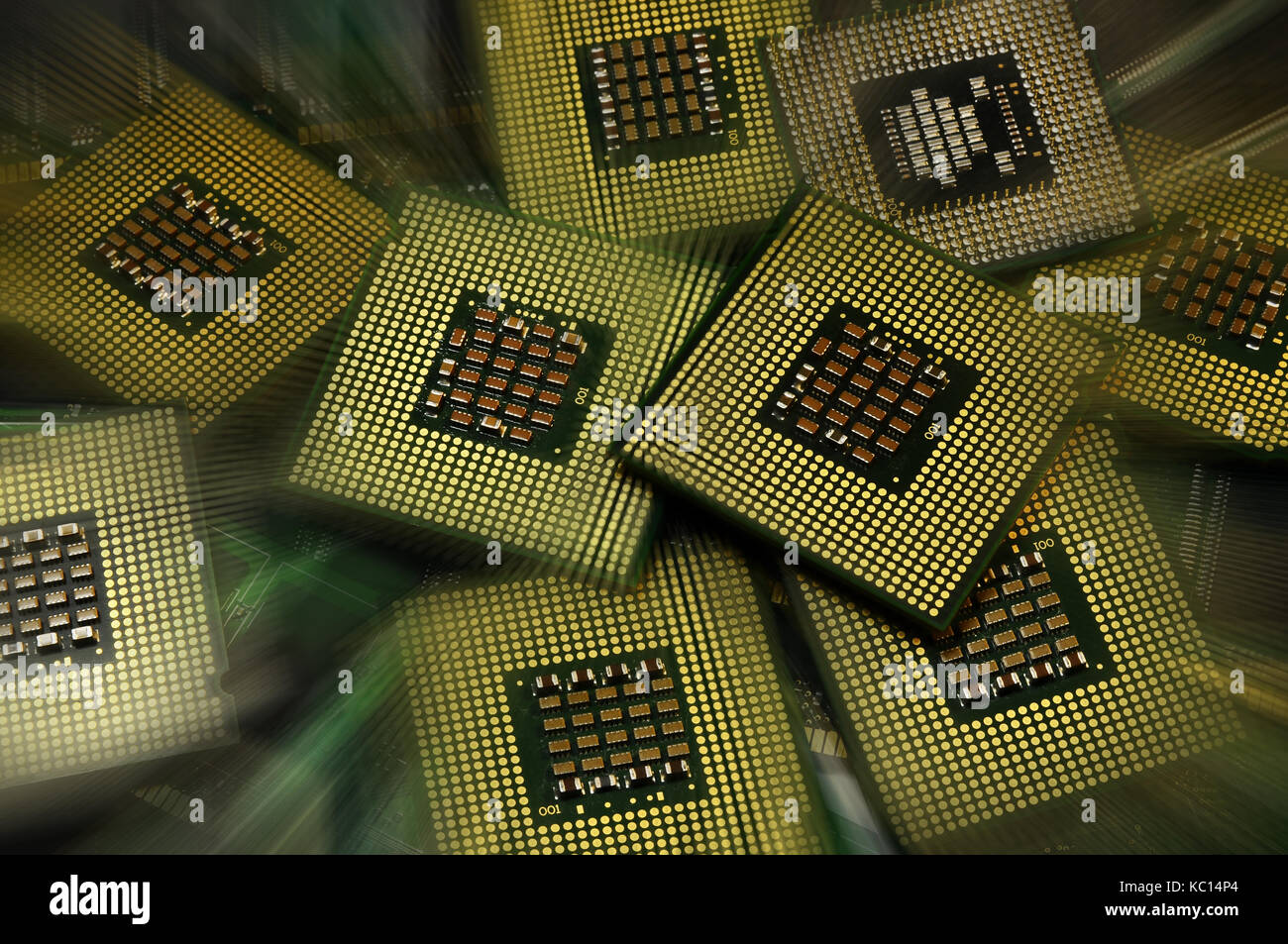 Les processeurs de l'ordinateur cpu. technologie pur l'arrière-plan. Banque D'Images