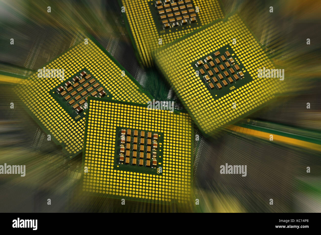 Les processeurs de l'ordinateur cpu. technologie pur l'arrière-plan. Banque D'Images