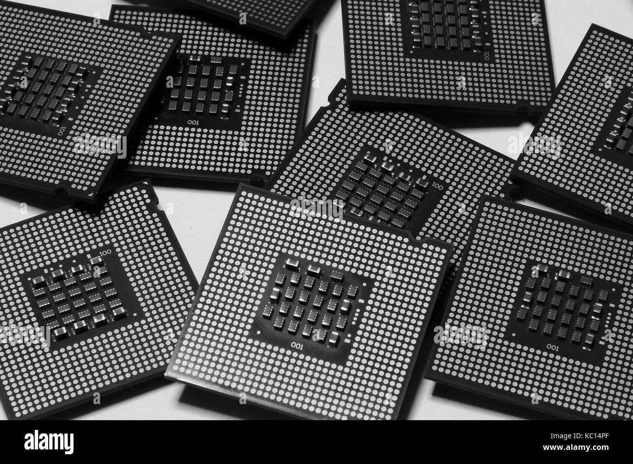 Les processeurs de l'ordinateur cpu. technologie pur l'arrière-plan. Banque D'Images