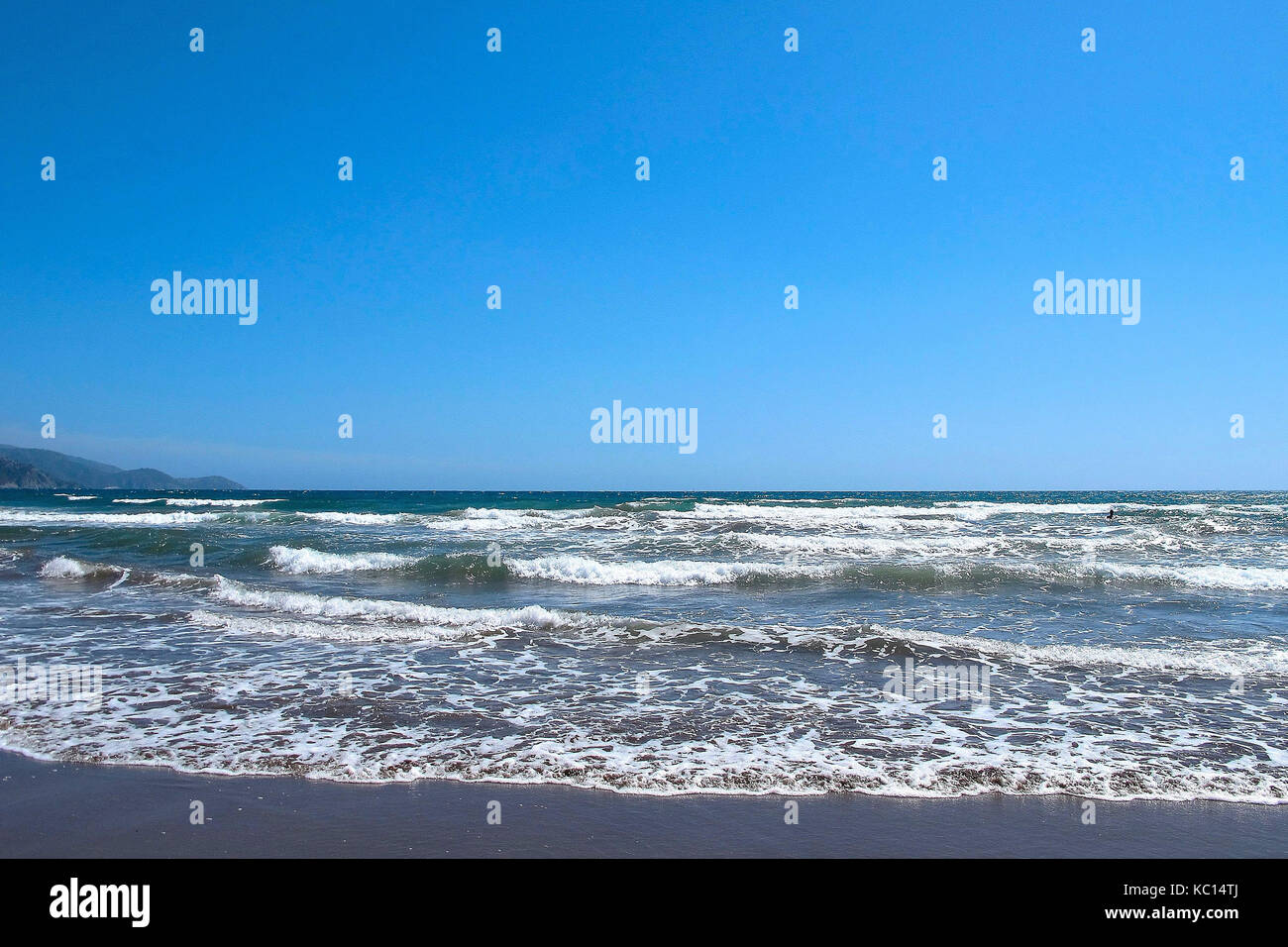 La plage d'Iztuzu, (Turtle Beach) Dalyan, Turquie Banque D'Images