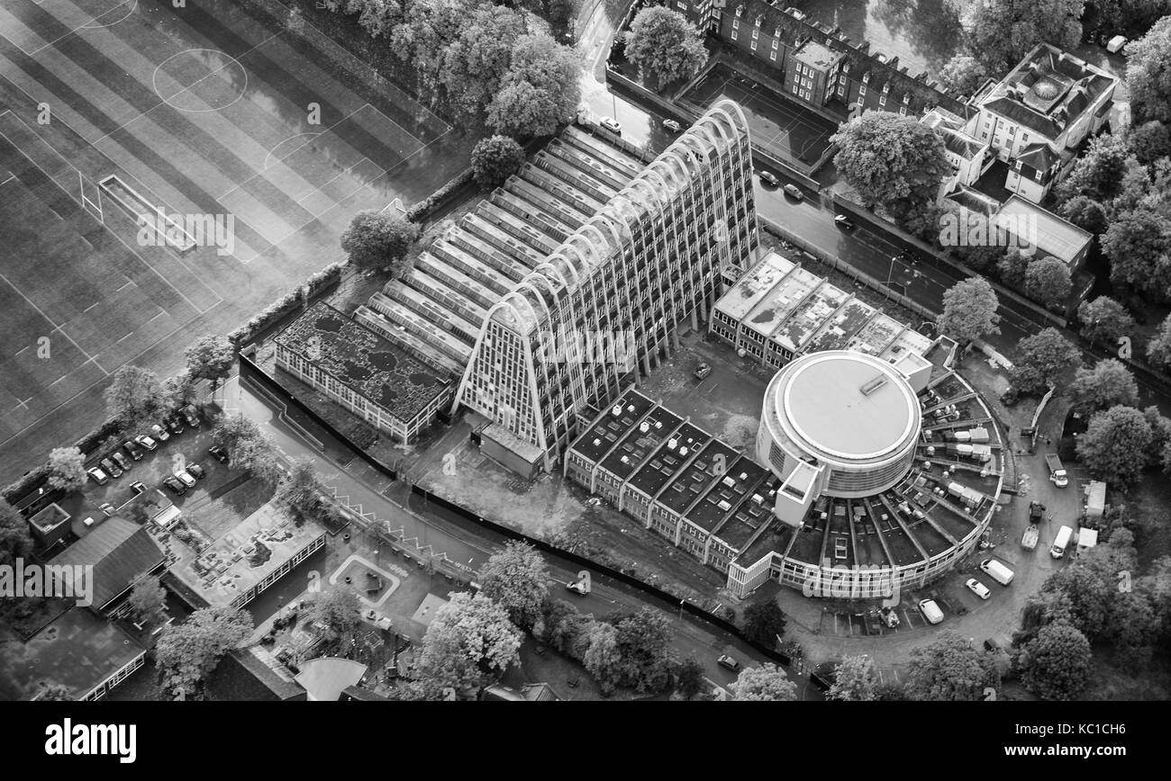 Photo aérienne de toastrack building manchester Banque D'Images