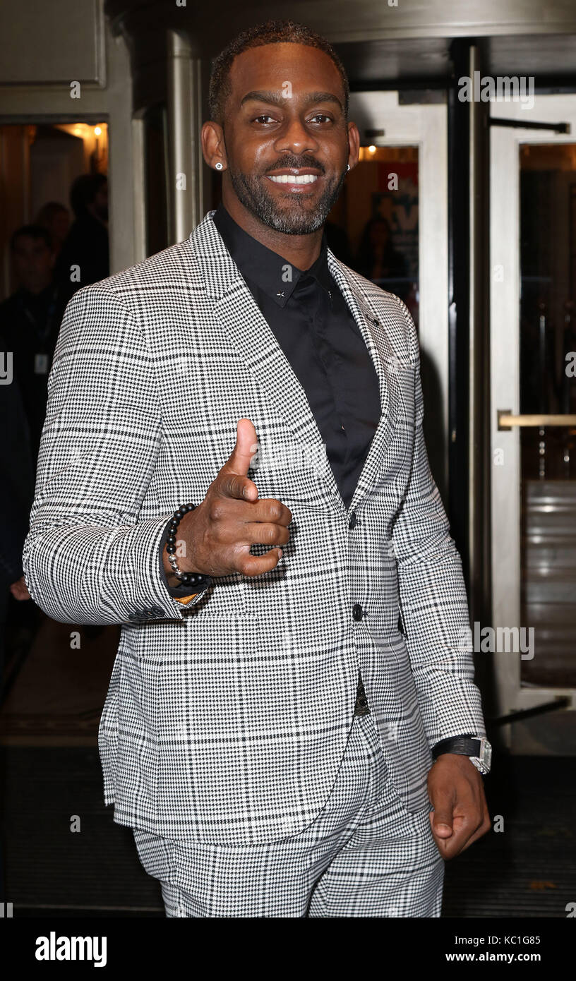 Sep 04, 2017 - Richard Blackwood participant à TV Choice Awards 2017, Dorchester Hotel à Londres, Angleterre, RU Banque D'Images