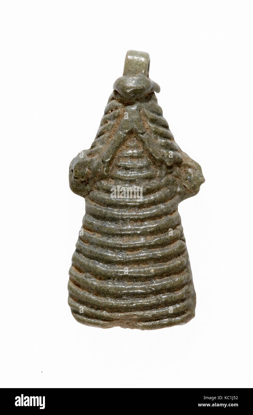 Pendentif Lily, nouveau royaume, Dynasty 18, ca. 1390-1353 av. J.-C., de l'Egypte, la Haute Égypte, Thèbes, Malqata, Palais d'Amenhotep III Banque D'Images