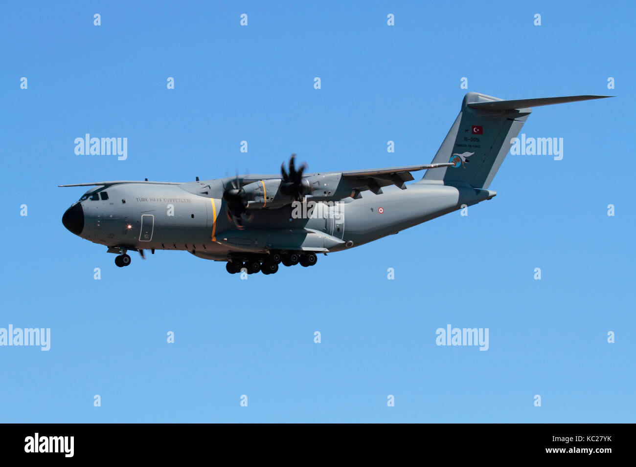 Transport aérien militaire. Airbus A400M Atlas cargo lourd de l'armée de l'air turque Banque D'Images