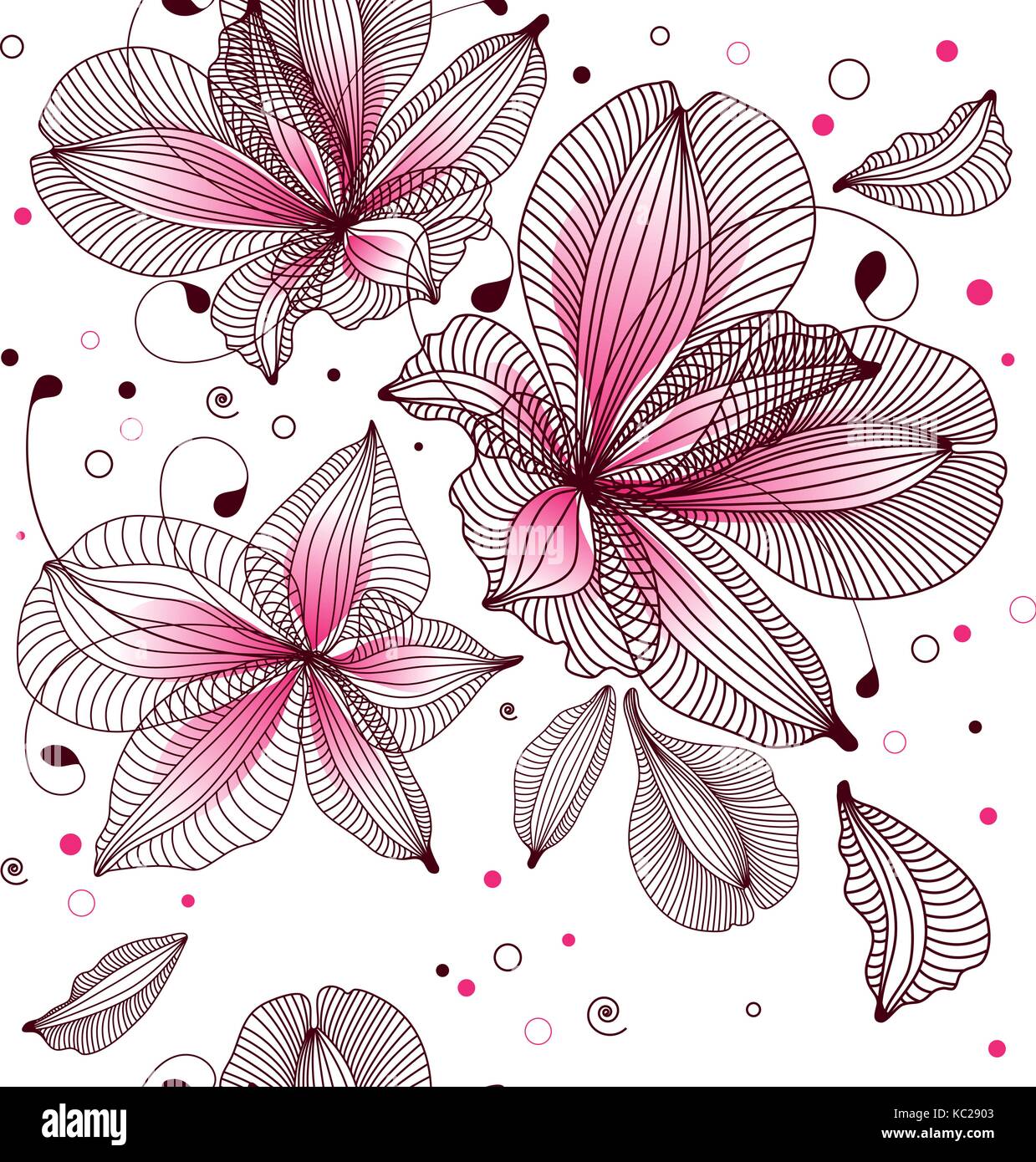 Seamless floral background Illustration de Vecteur