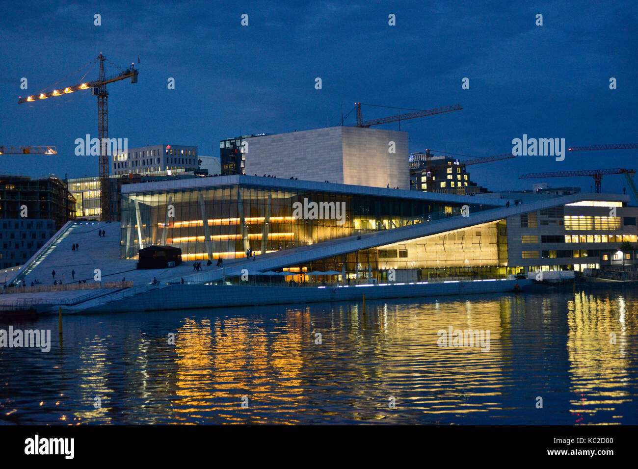 Opéra d'Oslo. La Norvège Banque D'Images