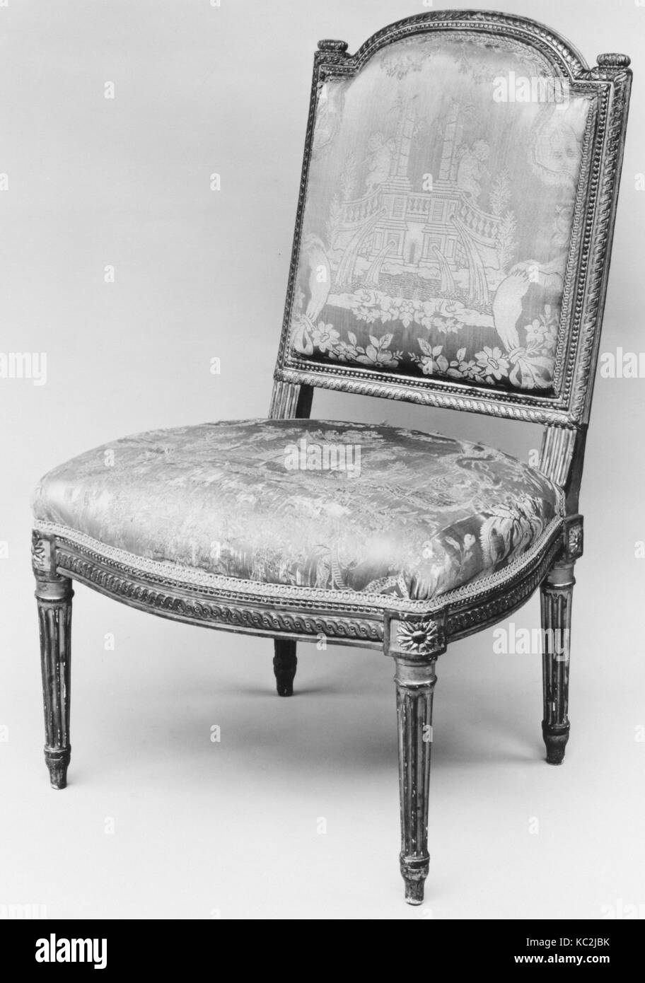Side Chair (Chaise à la reine) (partie d'un ensemble), Jean Baptiste Boulard, 1786-87 Banque D'Images