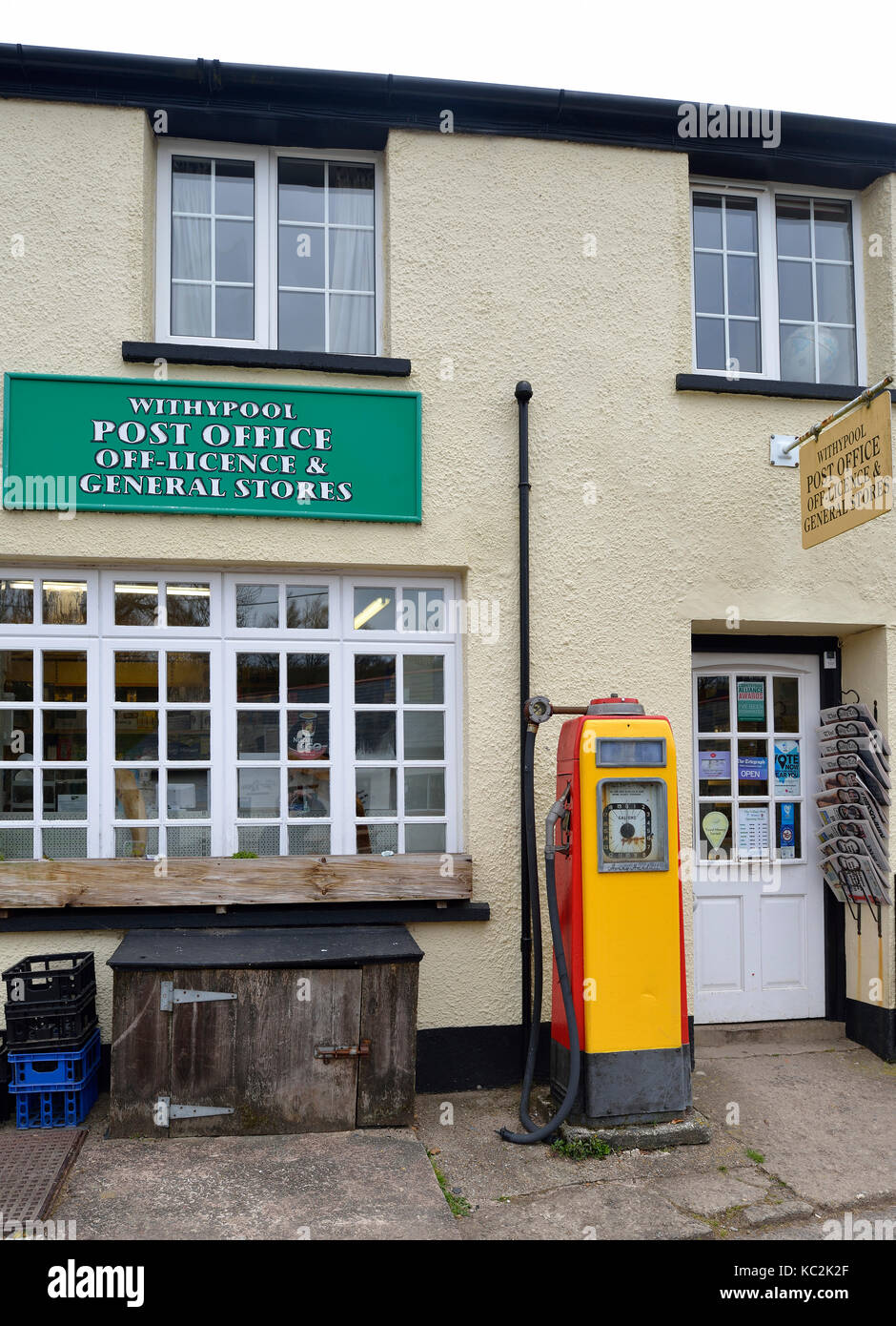 Withypool poste & magasin général, Exmoor, Somerset Banque D'Images