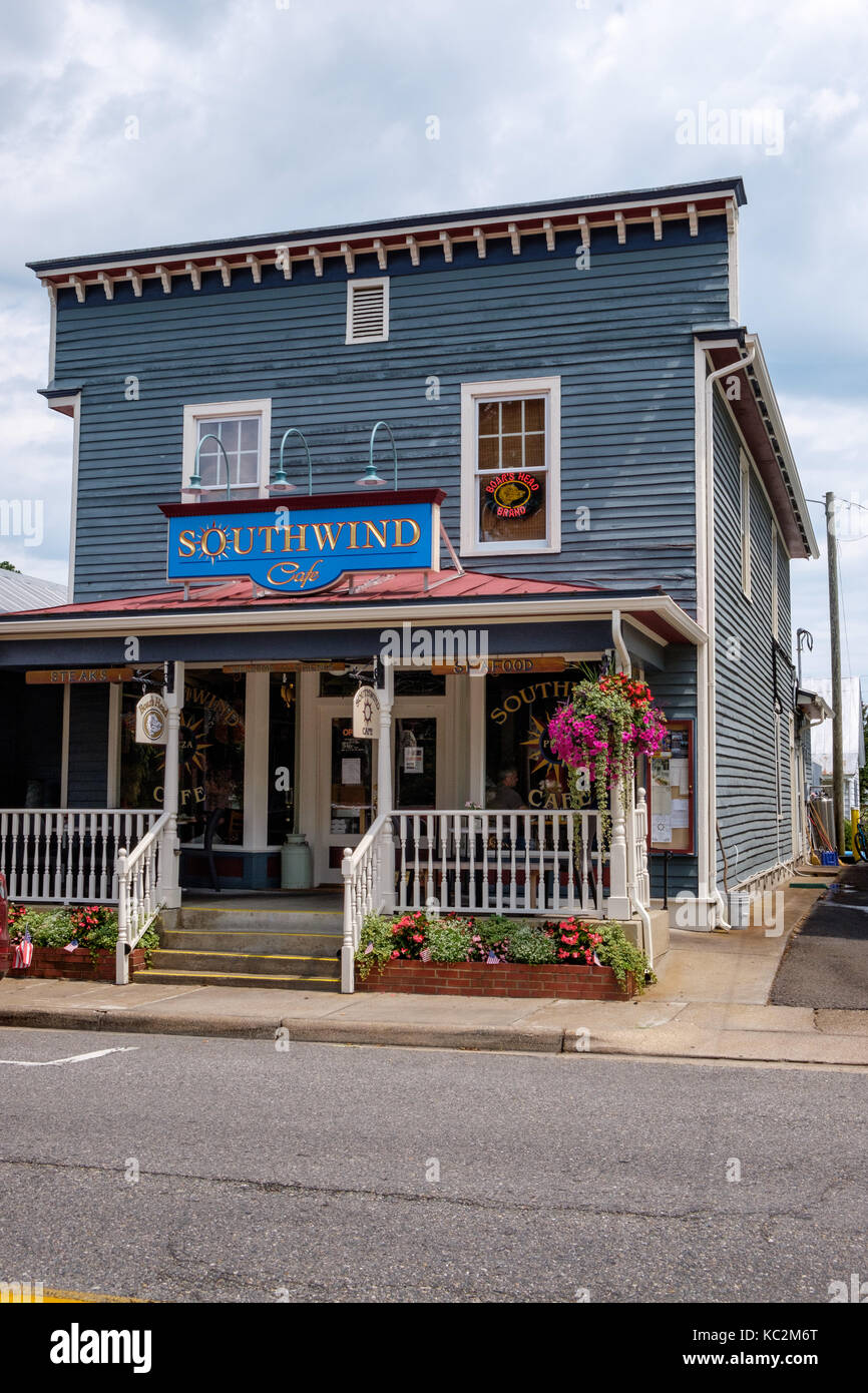 Southwind Pizza, 44, rue Church, Mathews, Virginie Banque D'Images