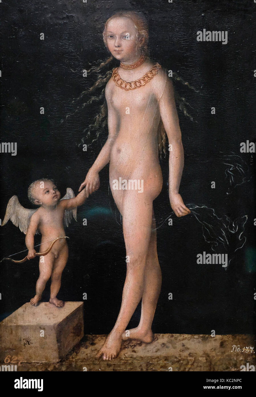 Vénus et Cupidon, Lucas Cranach, vers 1530 Banque D'Images