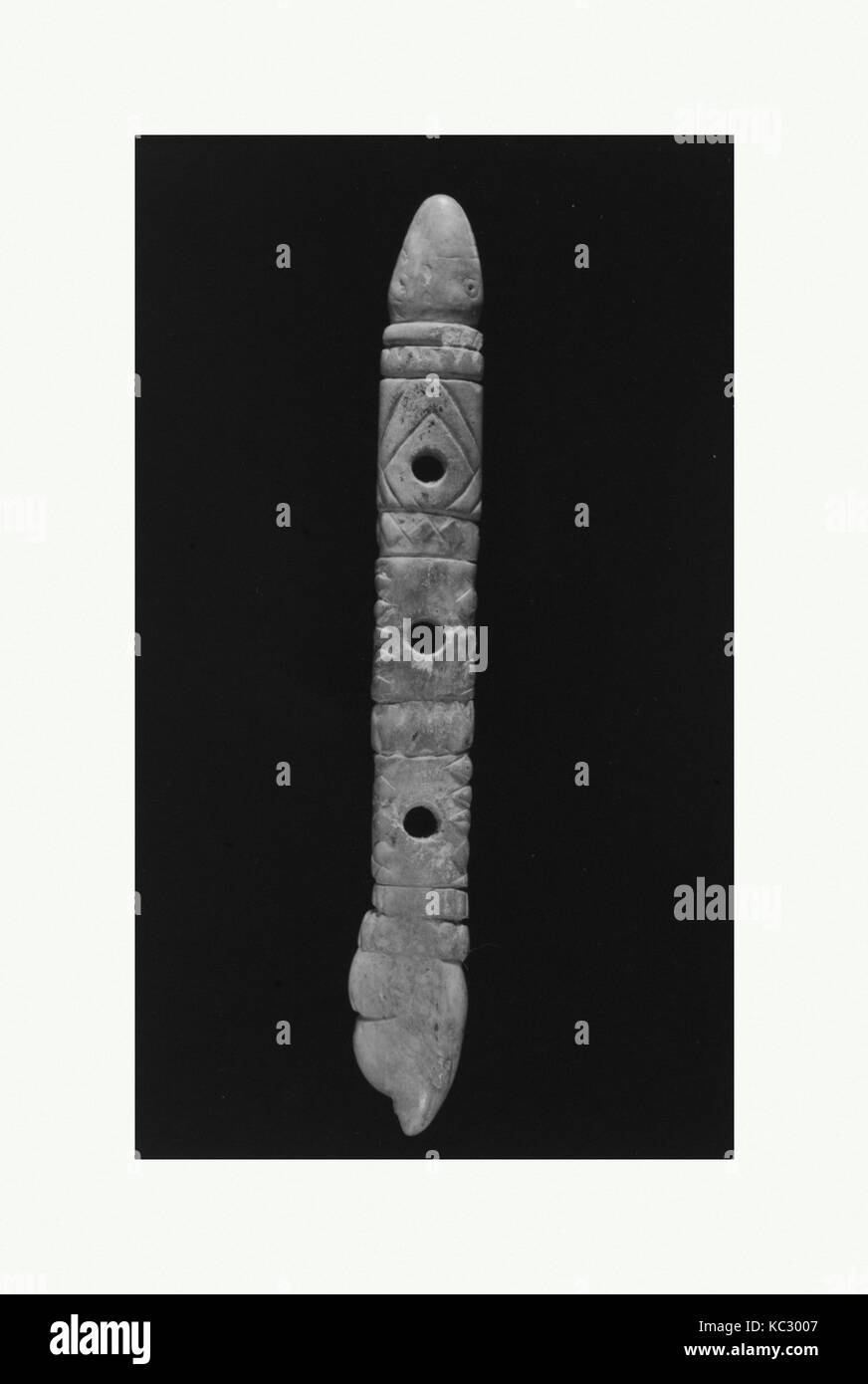 L'peu cheekpiece en forme d'une tête du serpent, ca. 7ème siècle avant J.C. Banque D'Images