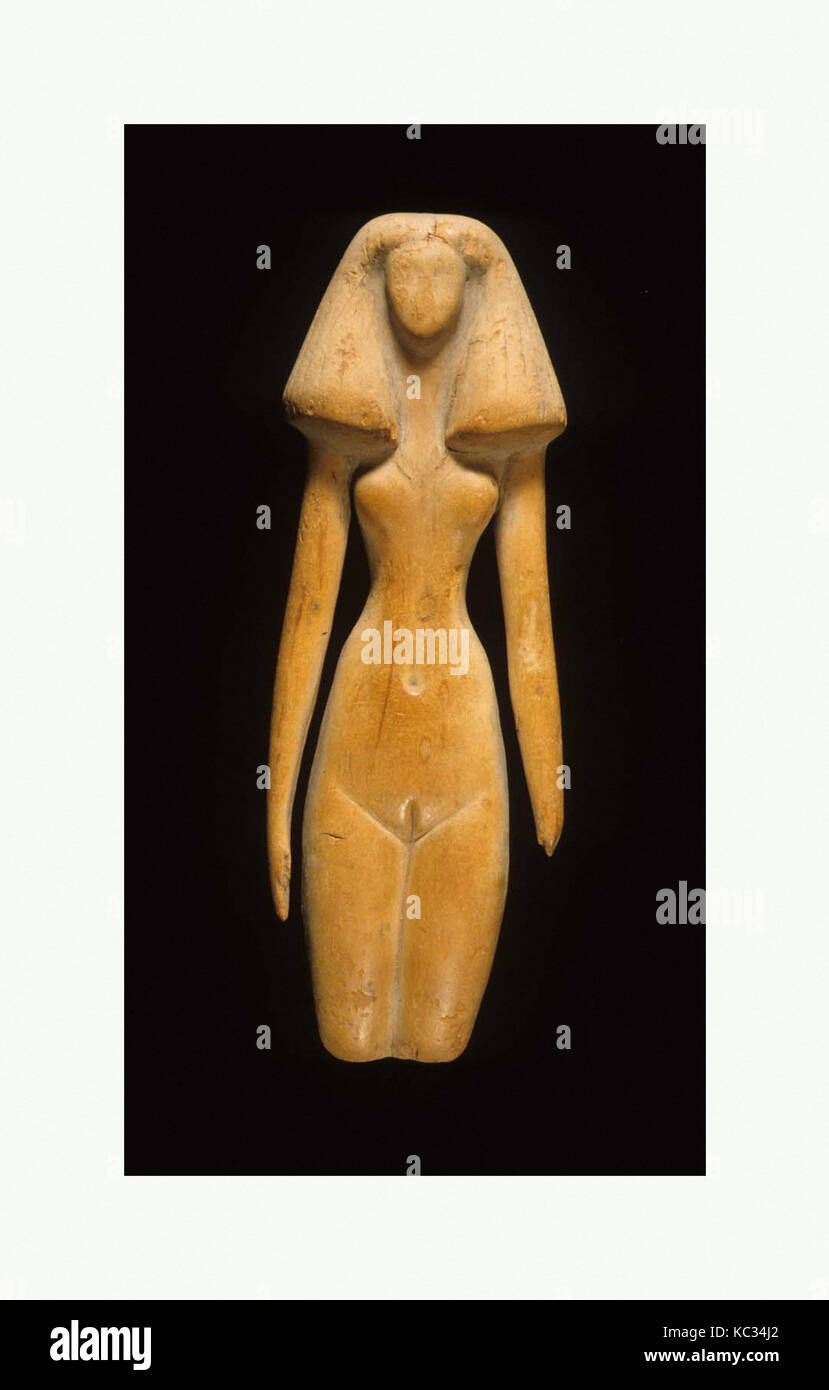 Figure féminine, l'Empire du Milieu, Dynasty 12, ca. 1991-1450 av. J.-C., de l'Egypte, la Haute Égypte, Thèbes, Asasif, Birabi Tombeau, CC 24 Banque D'Images