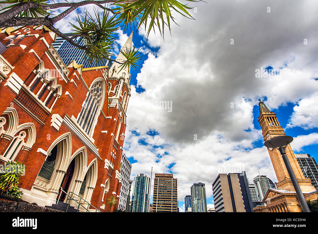 Rue Albert brisbane Queensland Australie Uniting Church Banque D'Images