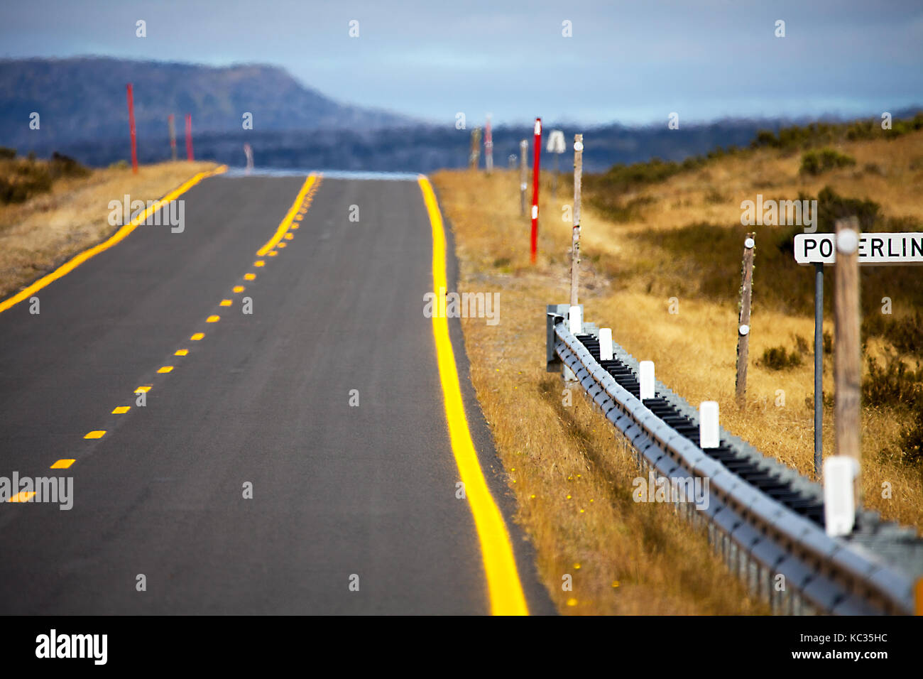 L'autoroute dans la Nouvelle-Galles du Sud Australie outback Banque D'Images