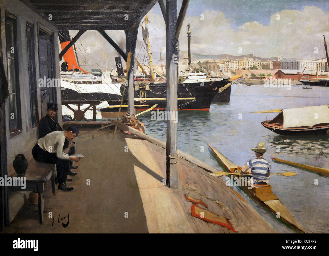 Ramon Casas (1866-1932) Barcelona Rowing Club (1892) Banque D'Images